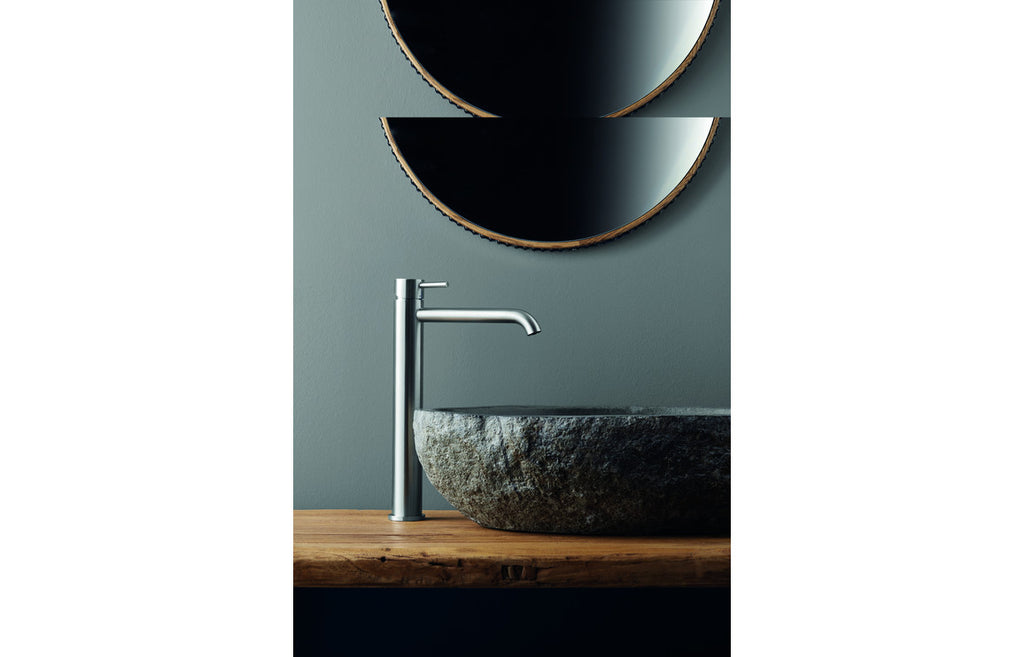 Tiber Premium Tall Basin Mixer - Stainless Steel