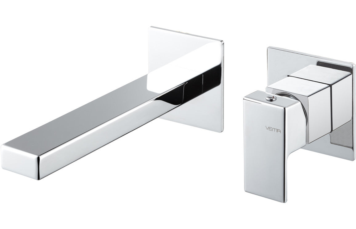 Lys Vema Premium Wall Mounted Basin Mixer - Chrome