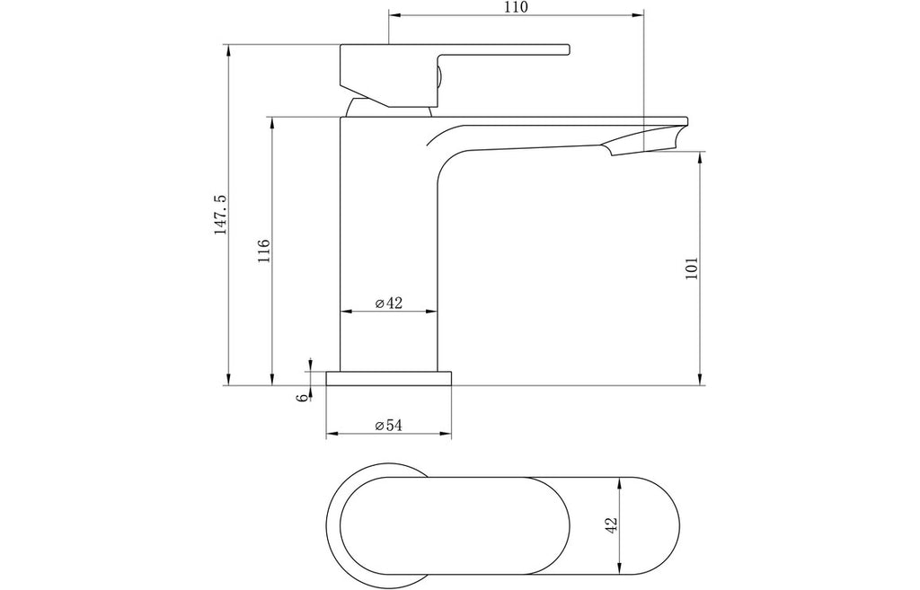 Tate Basin Mixer Tap & Waste - Chrome