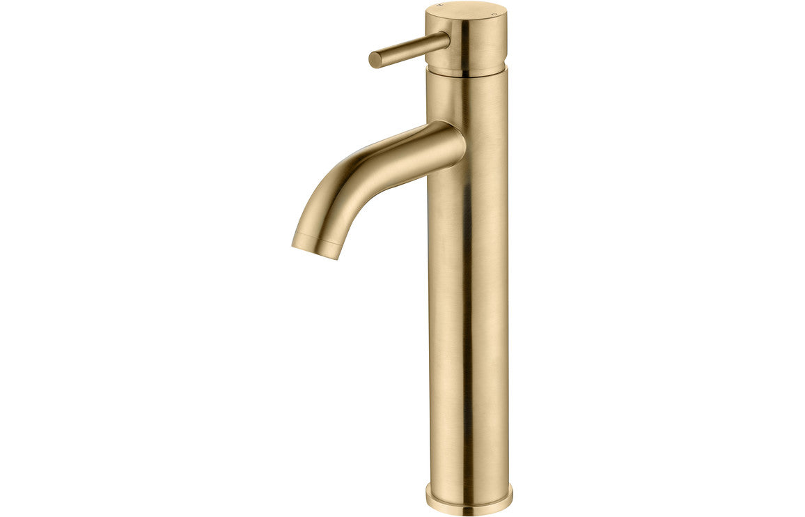 Lash Tall Basin Mixer Tap - Brass, Black, Chrome, Bronze