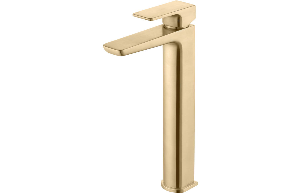 Abiro Tall Basin Mixer Tap - Brass, Black, Chrome, Bronze