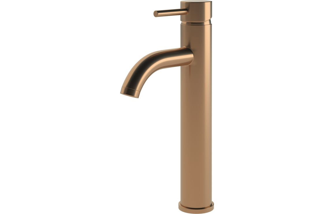 Lash Tall Basin Mixer Tap - Brass, Black, Chrome, Bronze
