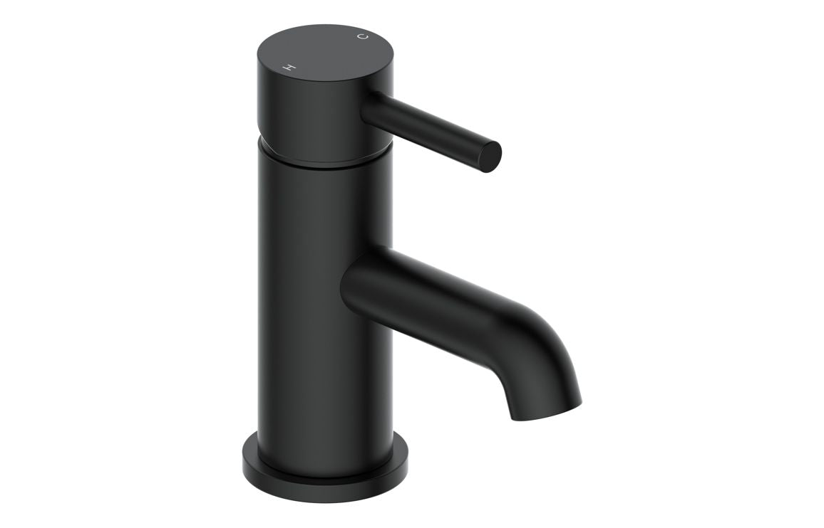 Lash Cloakroom Basin Mixer Tap & Waste - Brass, Black, Chrome, Bronze
