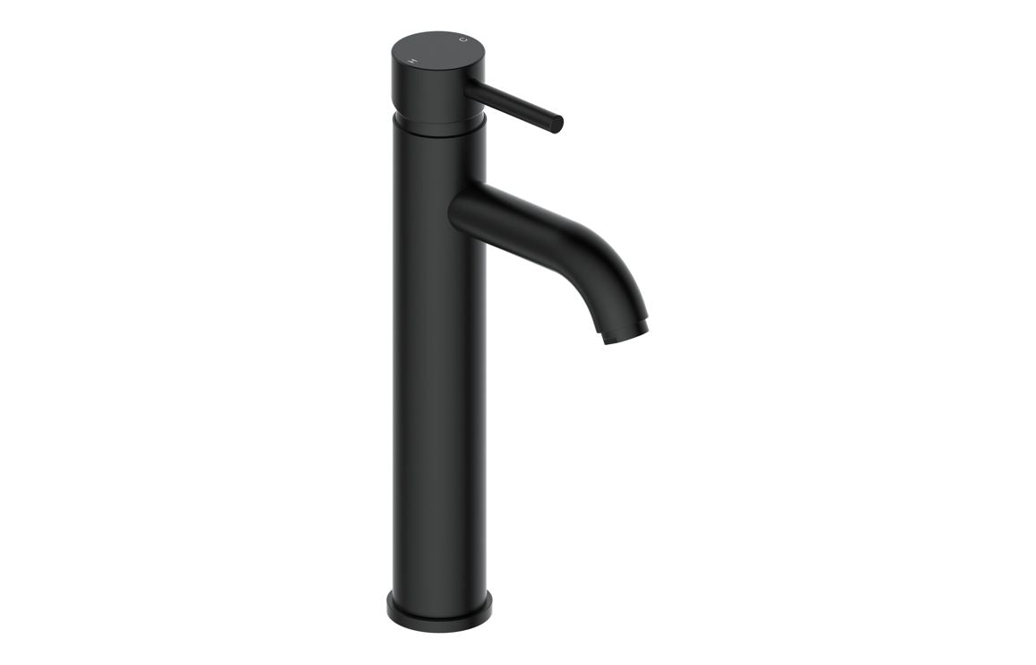 Lash Tall Basin Mixer Tap - Brass, Black, Chrome, Bronze