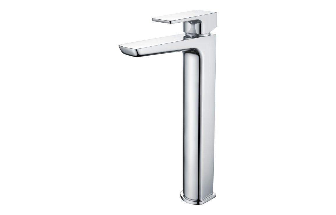 Abiro Tall Basin Mixer Tap - Brass, Black, Chrome, Bronze