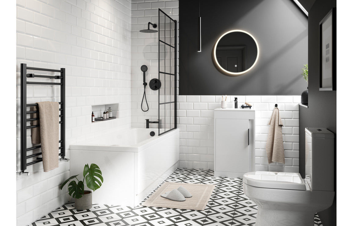 Aire 400/500mm Floorstanding/ Wall Hung Unit & Basin - White Gloss