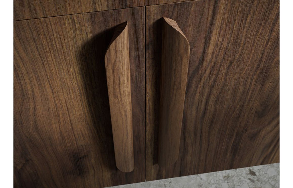 Dome Handle 400mm - Oak, Walnut
