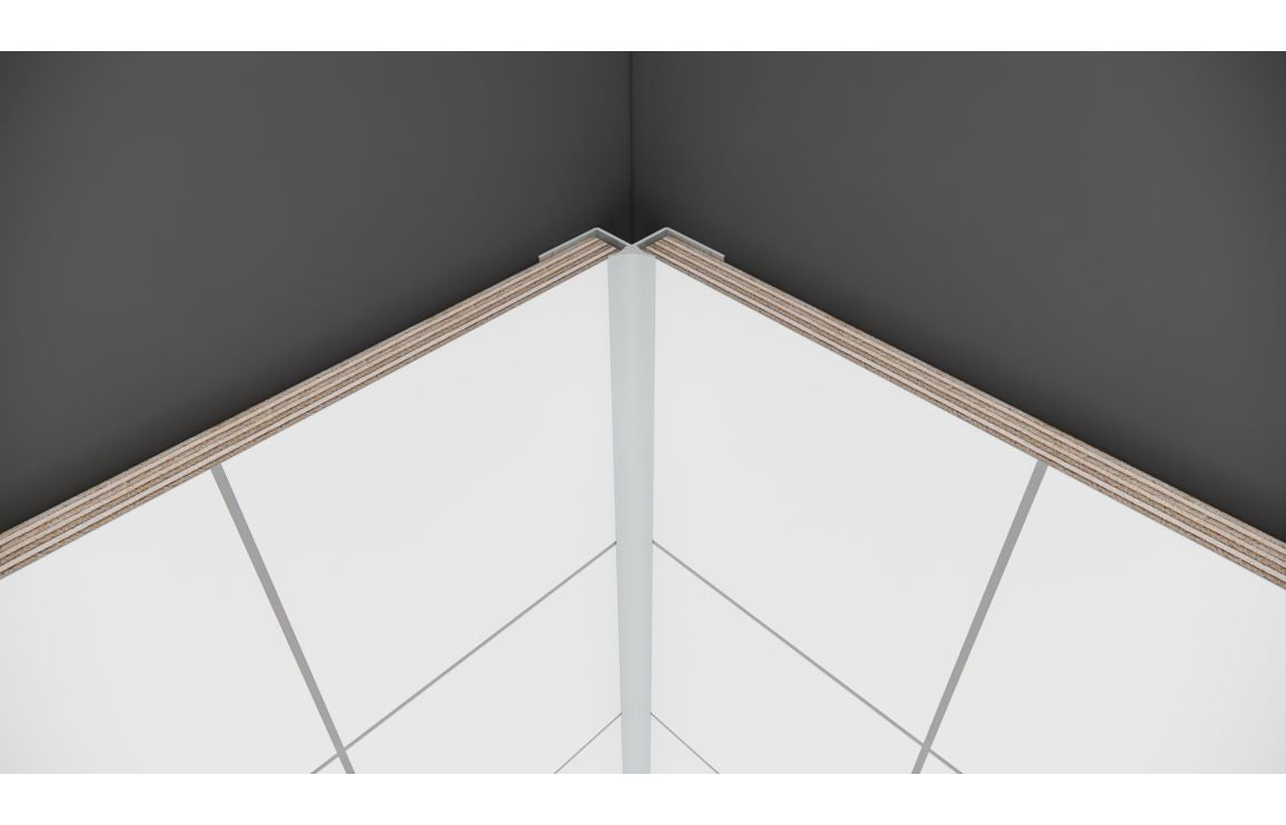 Internal Aluminium 135° Profile for Wall Panel 2400 mm