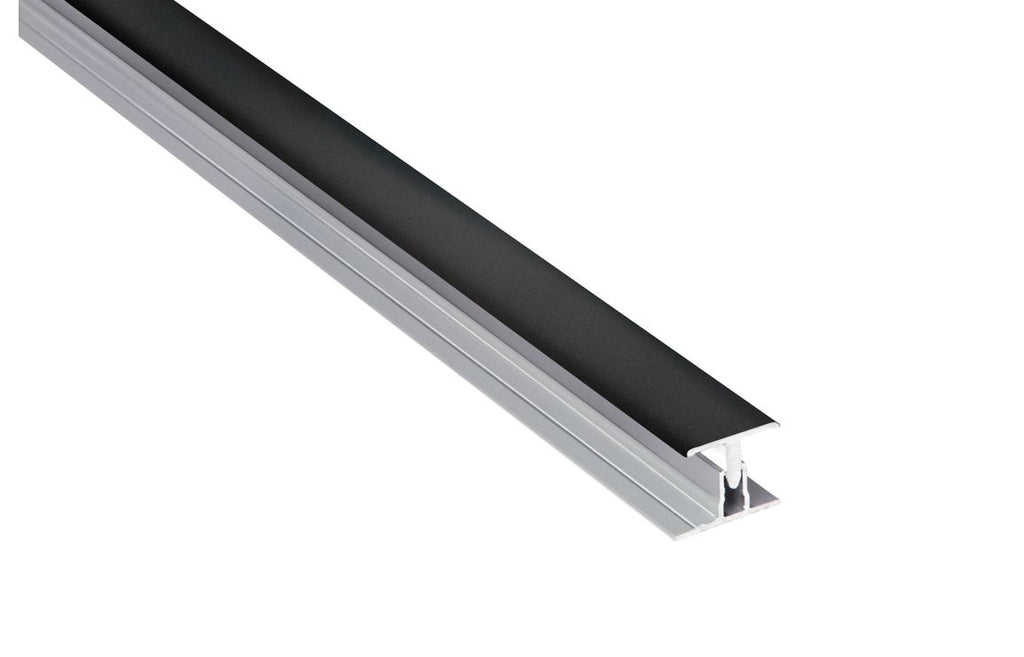 H-Shaped 2-Part Stacking Profile for Wall Panel 2400 mm - Chrome, Black, Aluminium, White