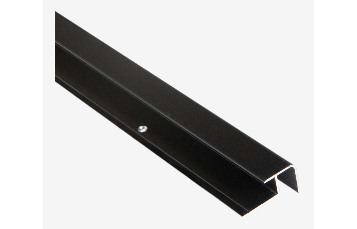 Square External Profile for Wall Panel 2400 mm - Black, Aluminium