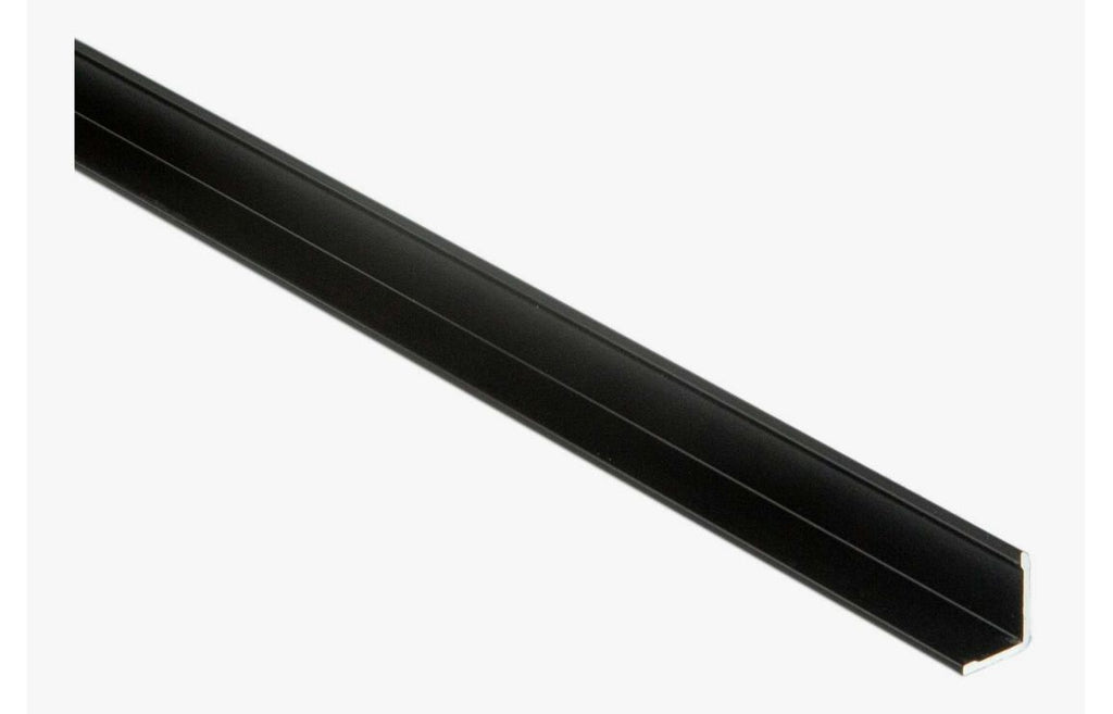 L-Shaped Small Profile for Wall Panel 2400 mm - Black, Aluminium