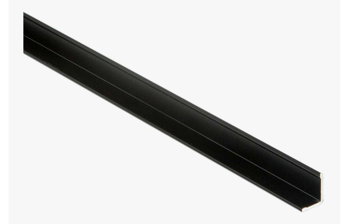 L-Shaped Small Profile for Wall Panel 2400 mm - Black, Aluminium
