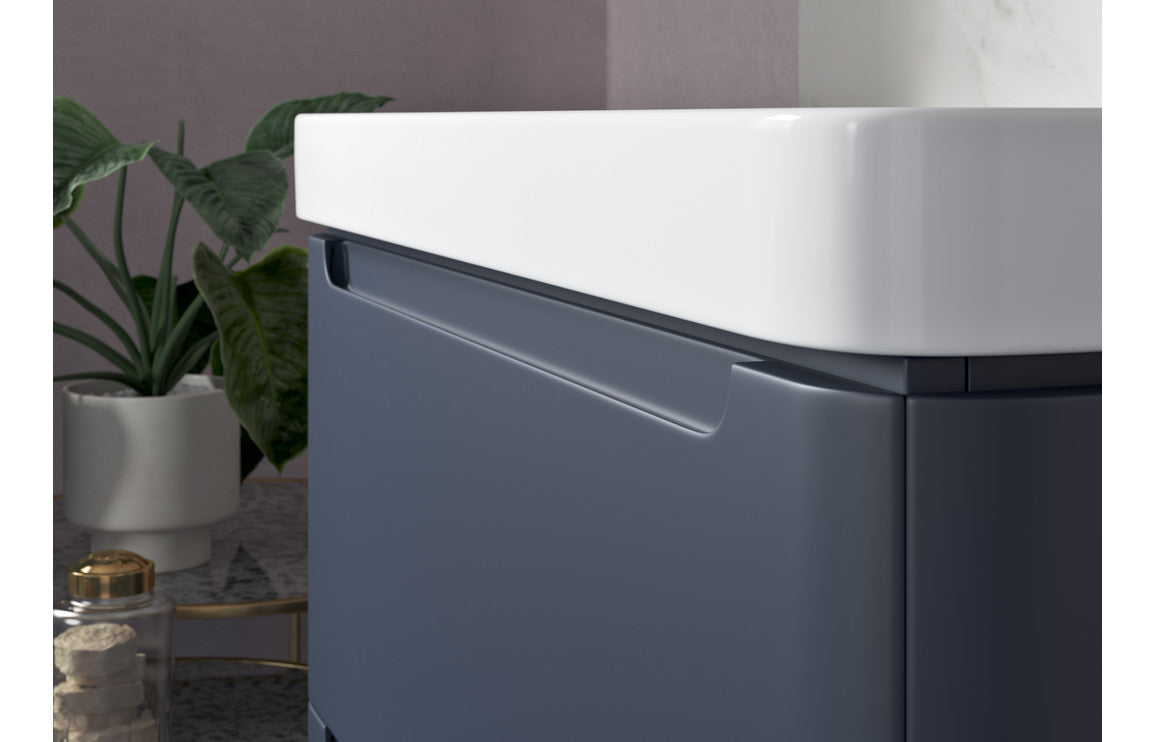 Gata 500/600/800mm Floorstanding/ Wall Hung Unit & Basin - Matt Indigo Blue