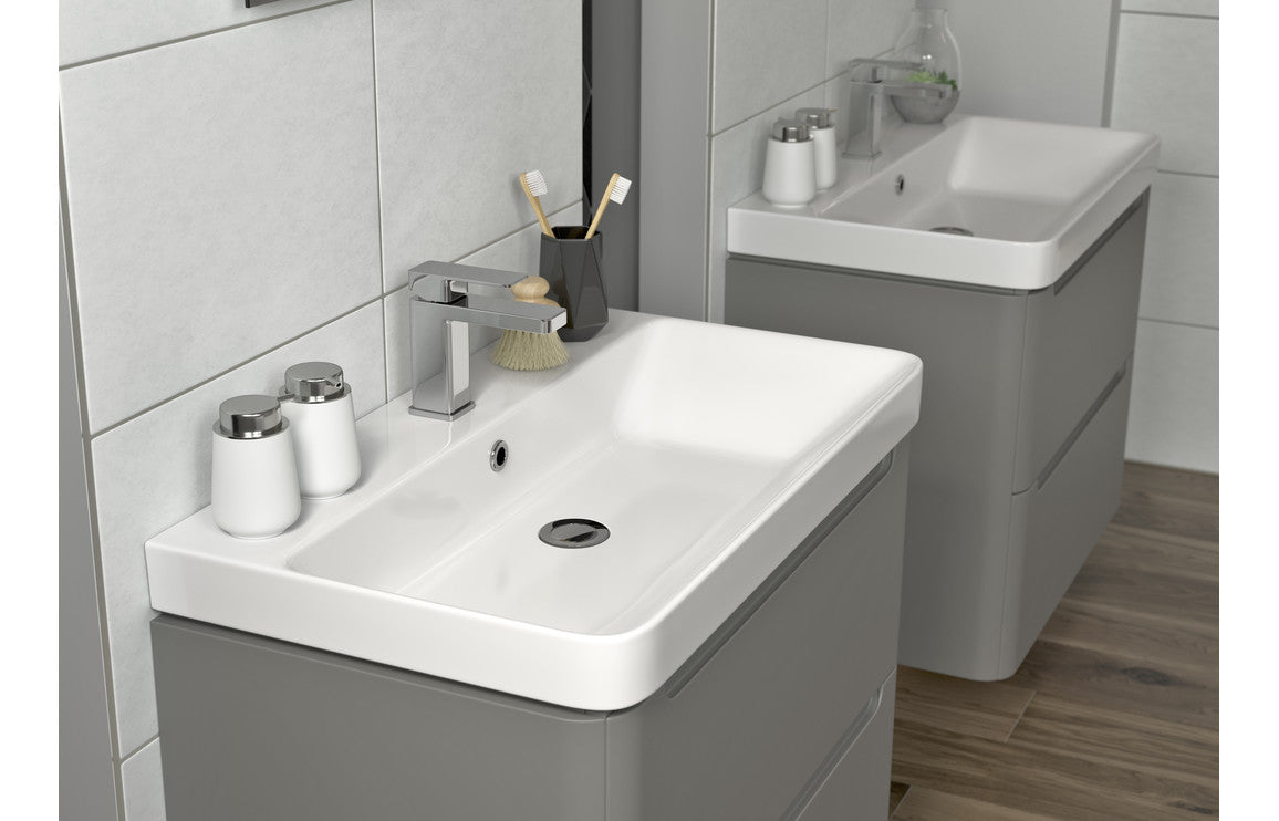 Gata 500/600/800mm Floorstanding/ Wall Hung Unit & Basin - Matt Grey
