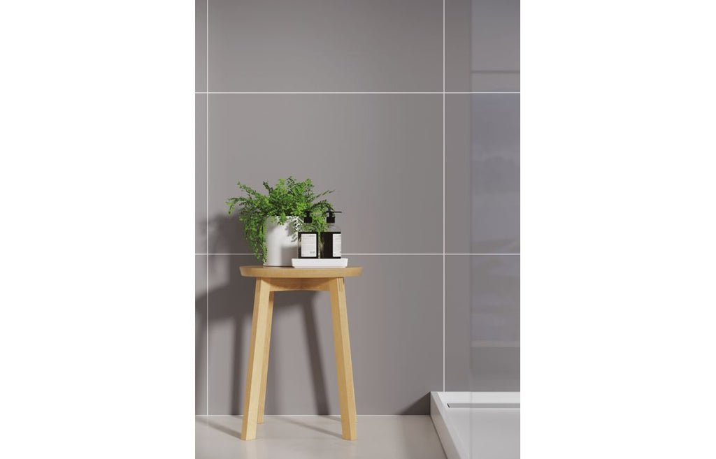 Aberdeen Grey Contemporary Tile Effect Wall Panel - 2400 x 600 mm