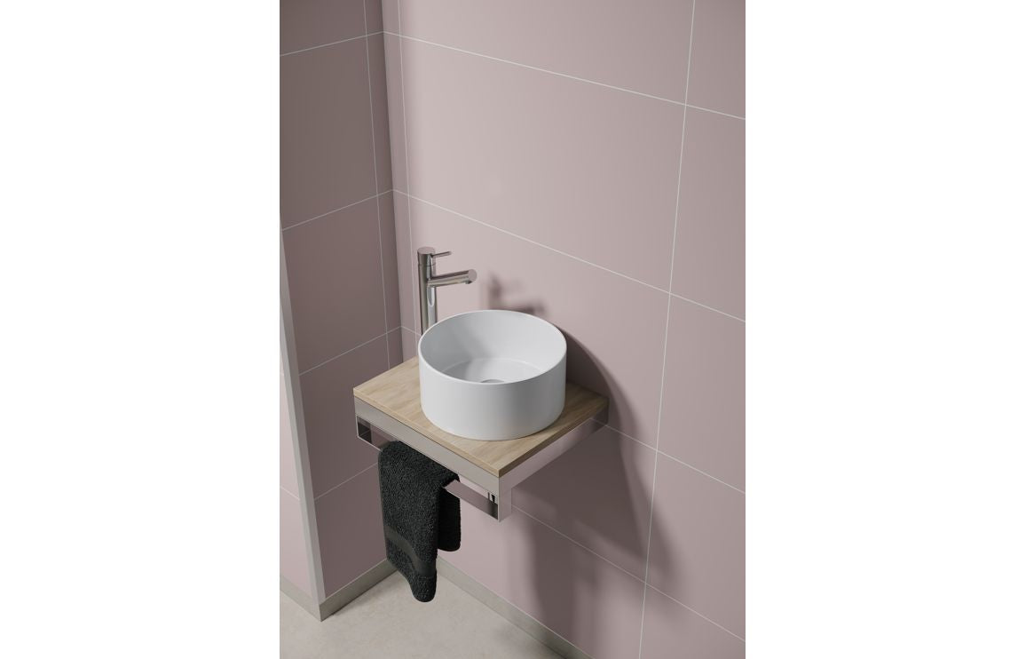 Dusky Pink Contemporary Tile Effect Wall Panel - 2400 x 600 mm