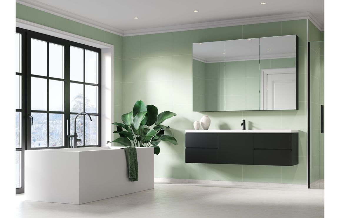Light Green Contemporary Tile Effect Wall Panel - 2400 x 600 mm