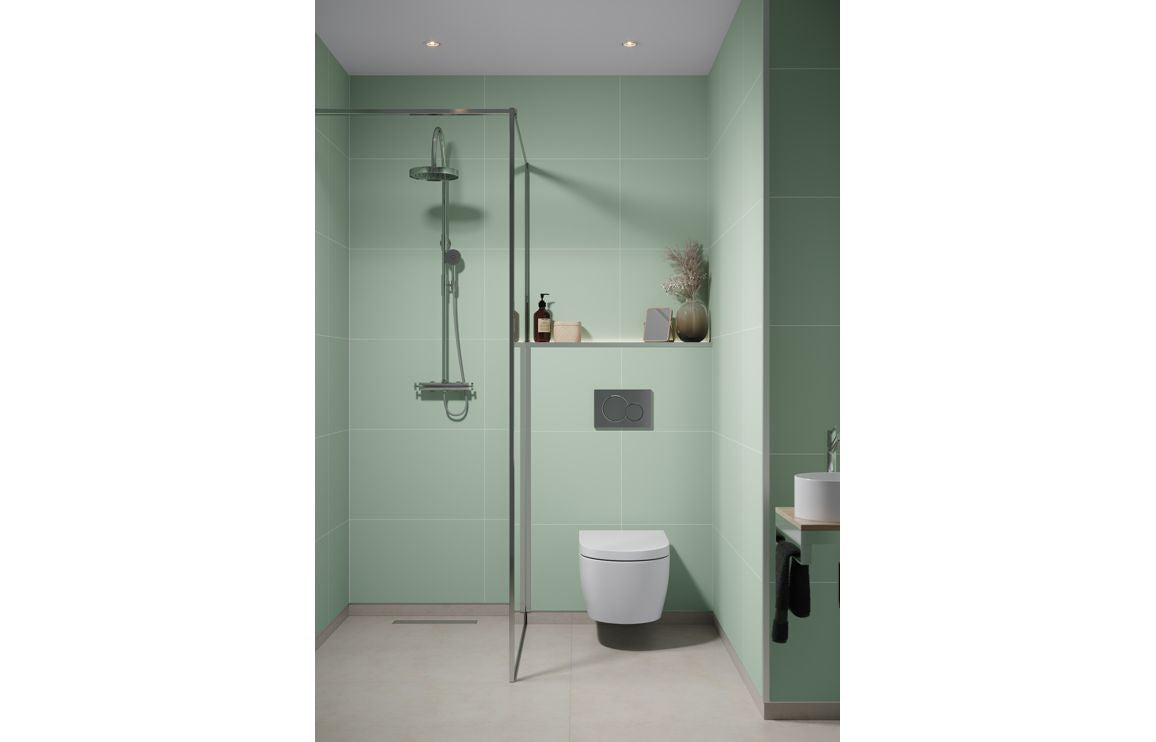 Light Green Contemporary Tile Effect Wall Panel - 2400 x 600 mm