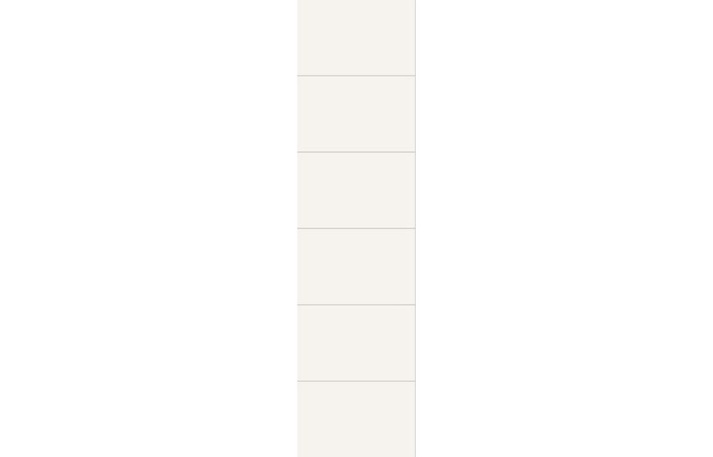White Silk Contemporary Tile Effect Wall Panel - 2400 x 600 mm