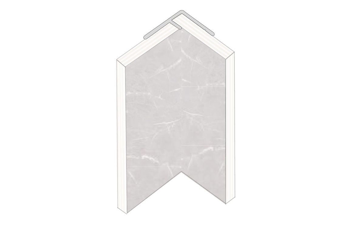 Internal Hidden Aluminium Profile for Wall Panel 2360 mm