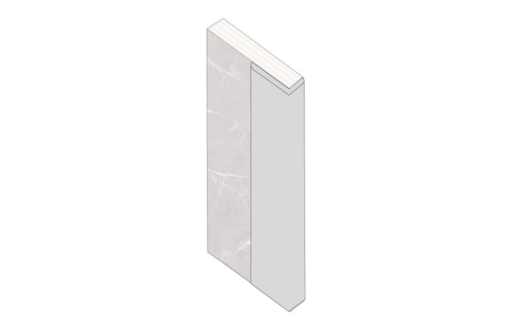 L-Shaped Large Profile for Wall Panel 2400 mm - Black, Aluminium, White