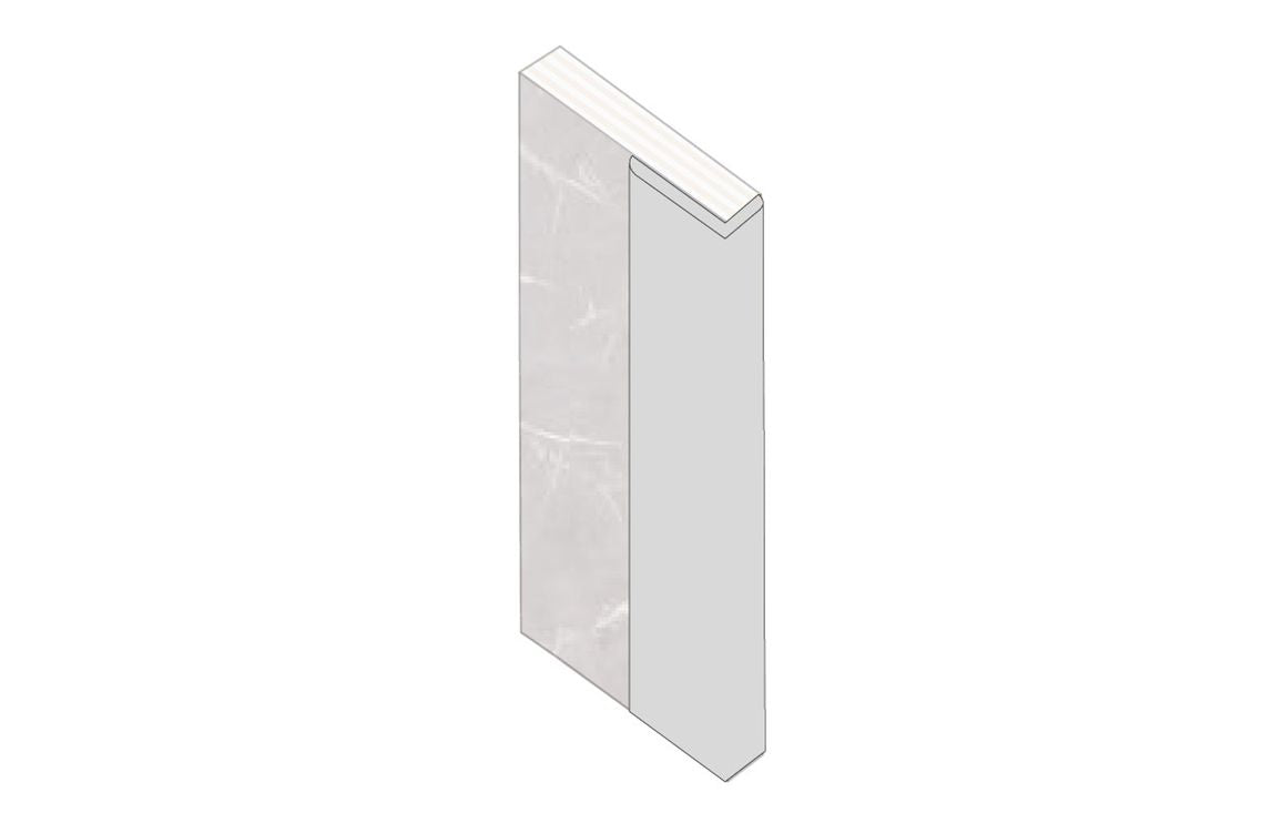 L-Shaped Small Profile for Wall Panel 2400 mm - Black, Aluminium