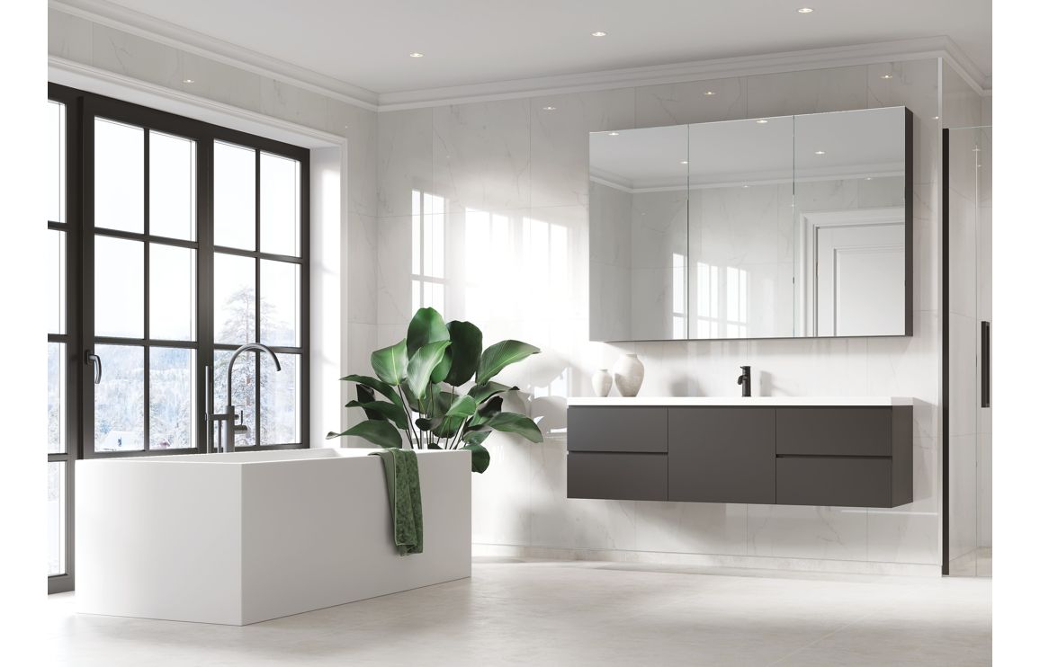 Bright Marble Tile Effect Wall Panel - 2400 x 600 mm