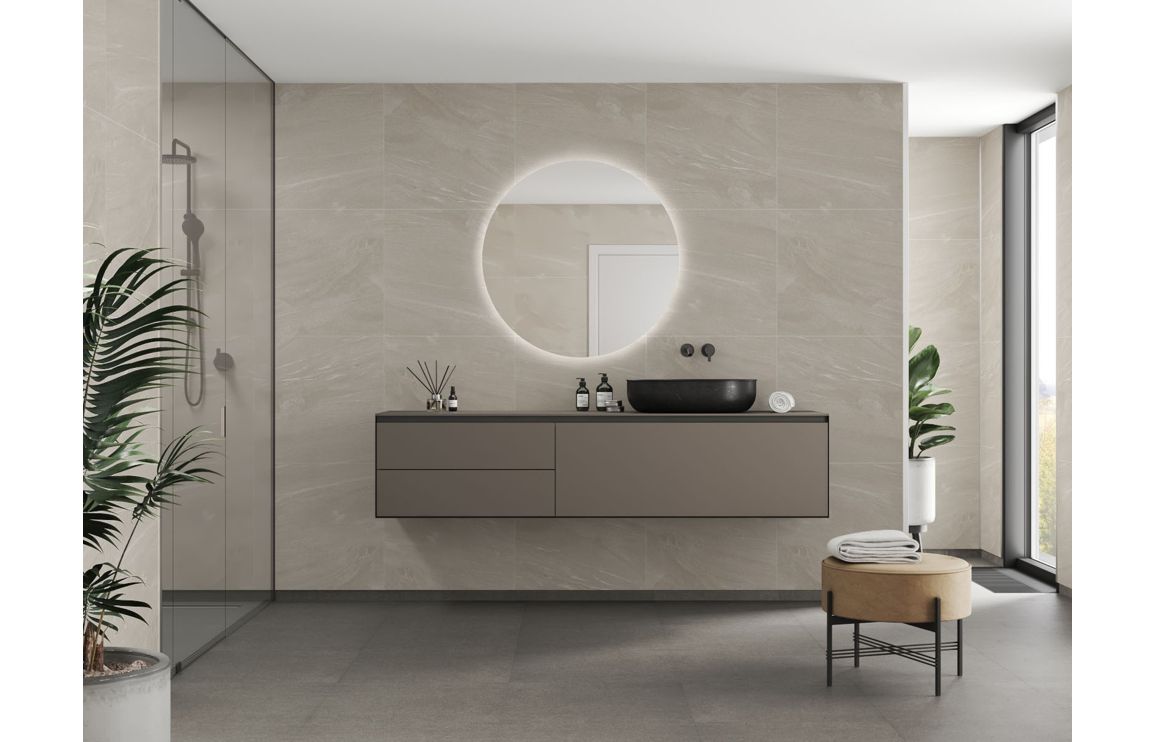Beige Stone Scandinavian Tile Effect Wall Panel - 2400 x 600 mm