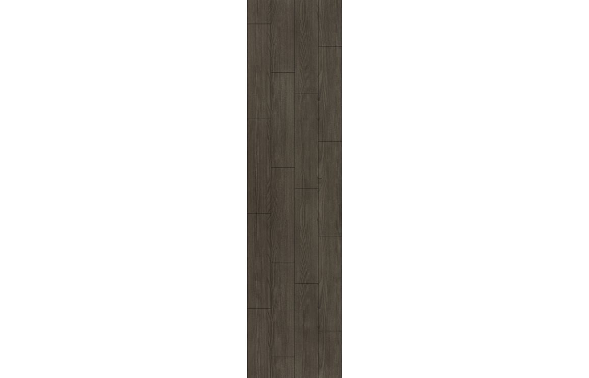 Dark Wood Scandinavian Vertical Plank Wood Effect Wall Panel - 2400 x 600 mm