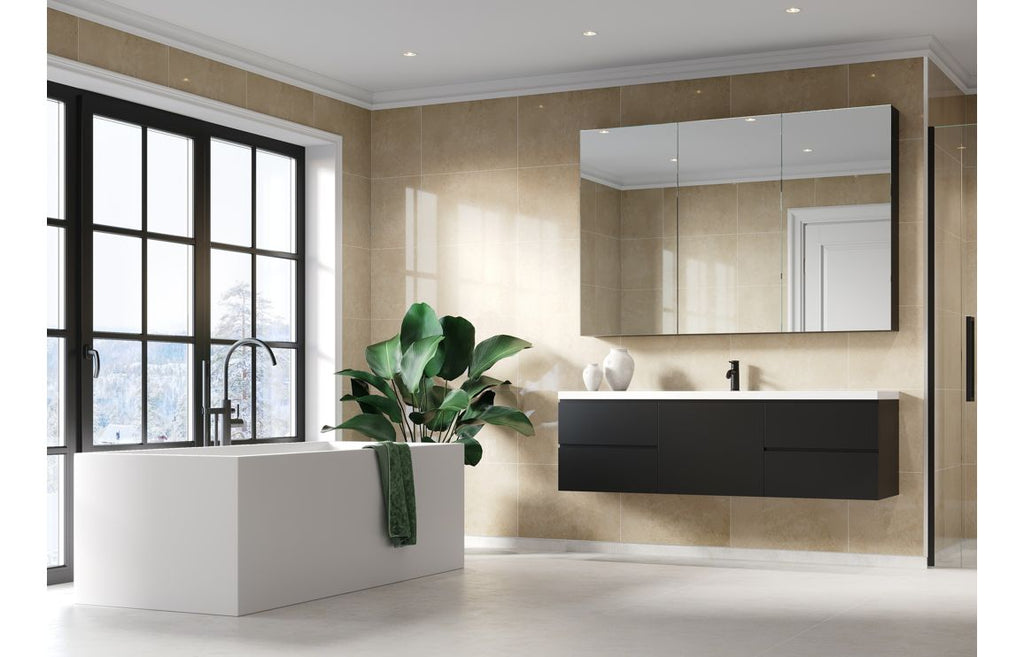 Desert Gloss Scandinavian Tile Effect Wall Panel - 2400 x 600 mm