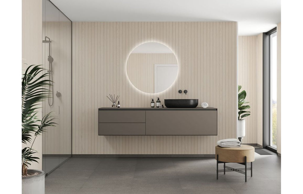 Light Wood Scandinavian Slat Wood Effect Wall Panel - 2400 x 600 mm