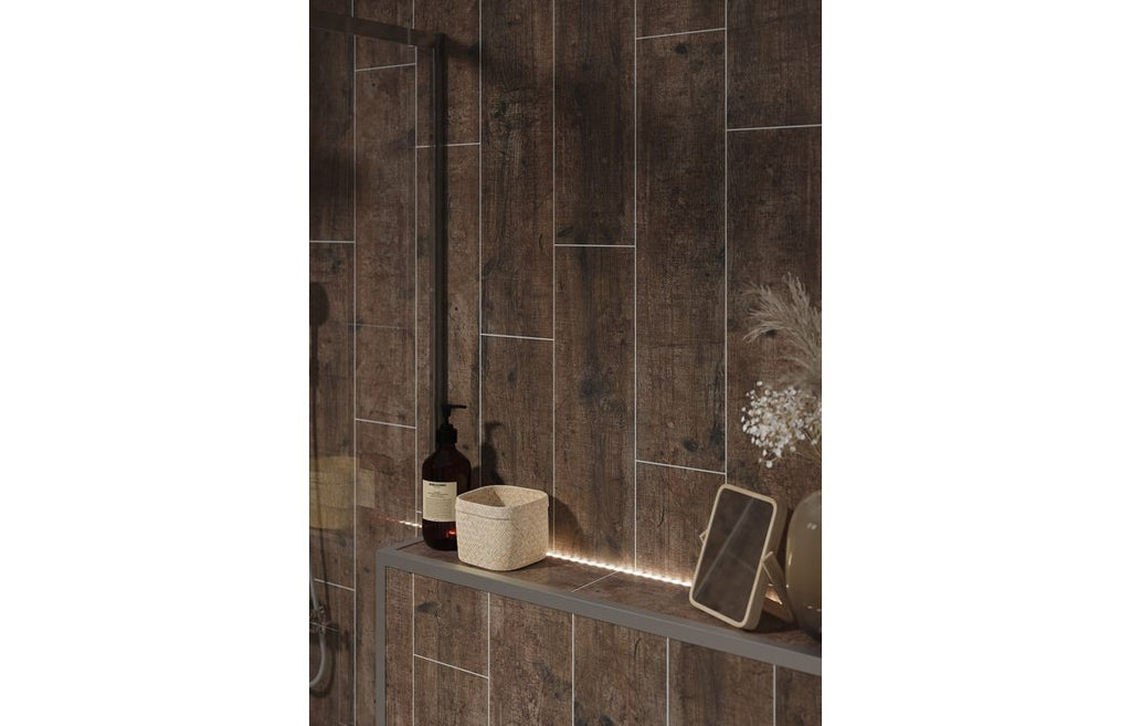 Rough Wood Scandinavian Vertical Plank Wood Effect Wall Panel - 2400 x 600 mm