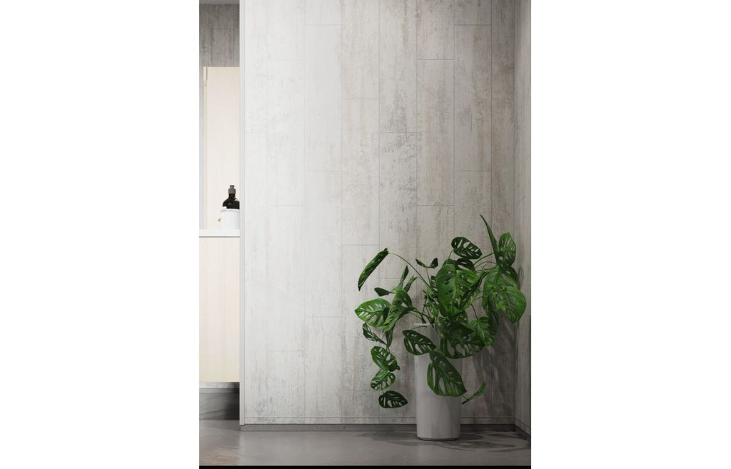 Shabby Chic Scandinavian Vertical Plank Rustic Wood Effect Wall Panel - 2400 x 600 mm