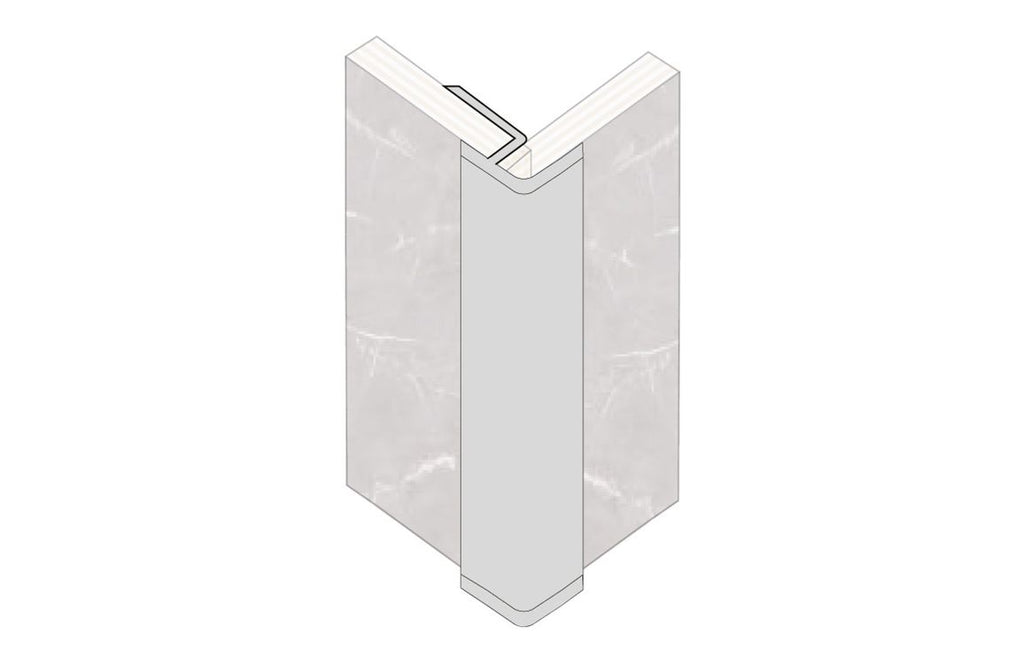 Square External Profile for Wall Panel 2400 mm - Black, Aluminium