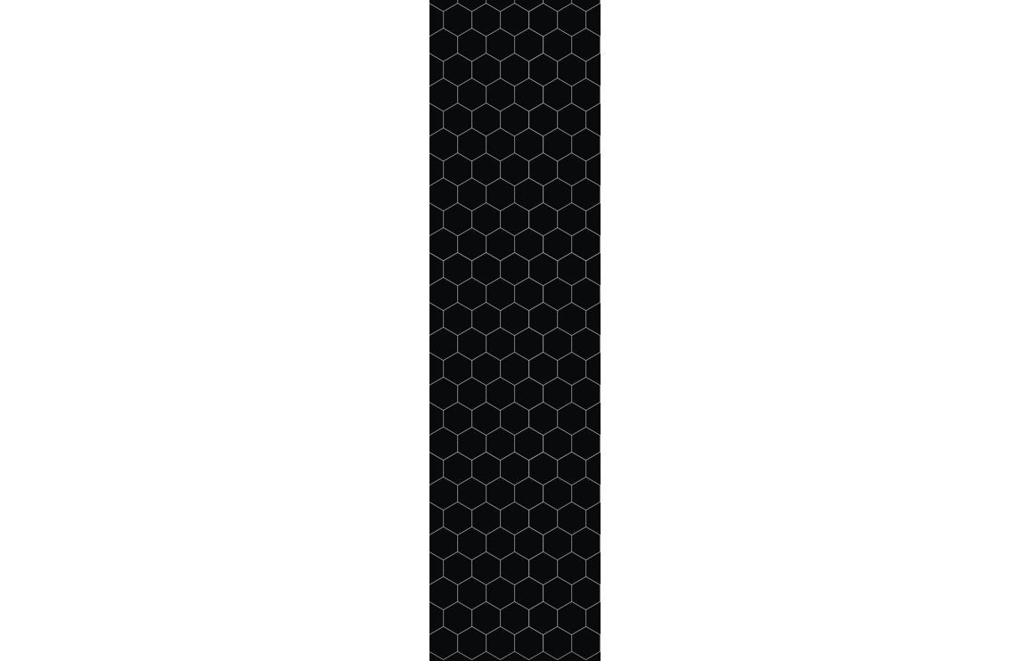 Hexagonal Tile Style Urban Wall Panel - 2400 x 600 mm - Multiple Colours