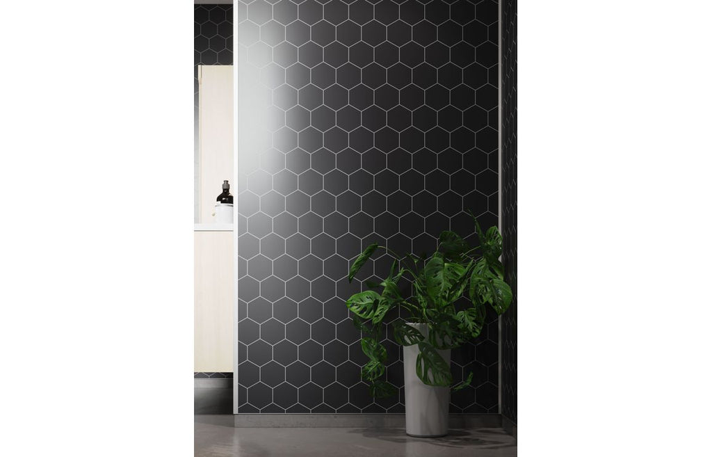 Hexagonal Tile Style Urban Wall Panel - 2400 x 600 mm - Multiple Colours