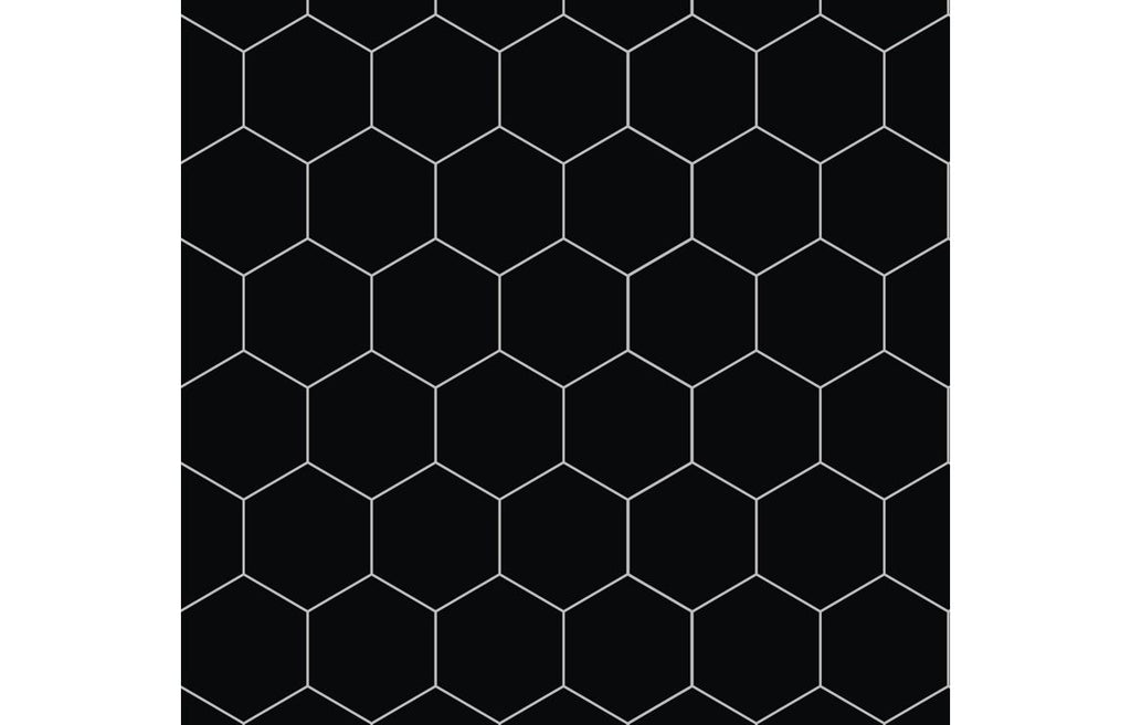 Hexagonal Tile Style Urban Wall Panel - 2400 x 600 mm - Multiple Colours