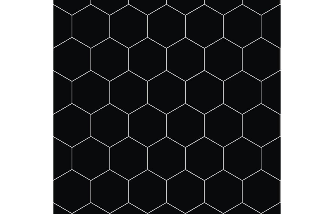 Hexagonal Tile Style Urban Wall Panel - 2400 x 600 mm - Multiple Colours