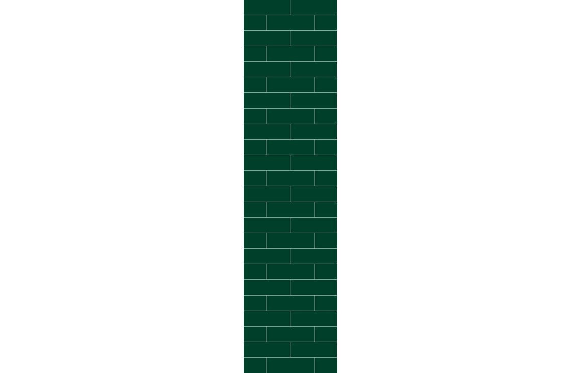 Metro Brick Effect Urban Wall Panel - 2400 x 600 mm - Multiple Colours