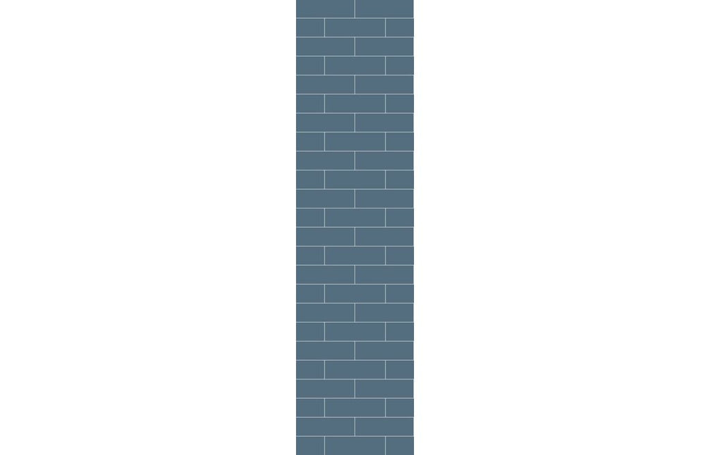 Metro Brick Effect Urban Wall Panel - 2400 x 600 mm - Multiple Colours