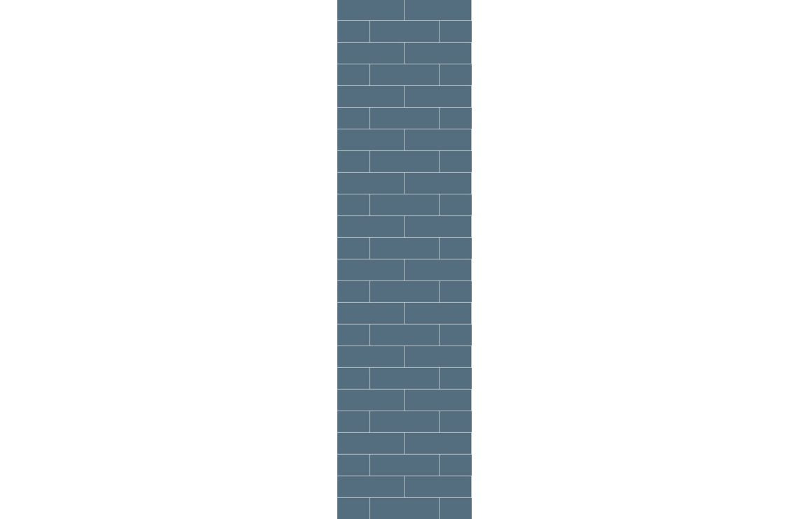 Metro Brick Effect Urban Wall Panel - 2400 x 600 mm - Multiple Colours