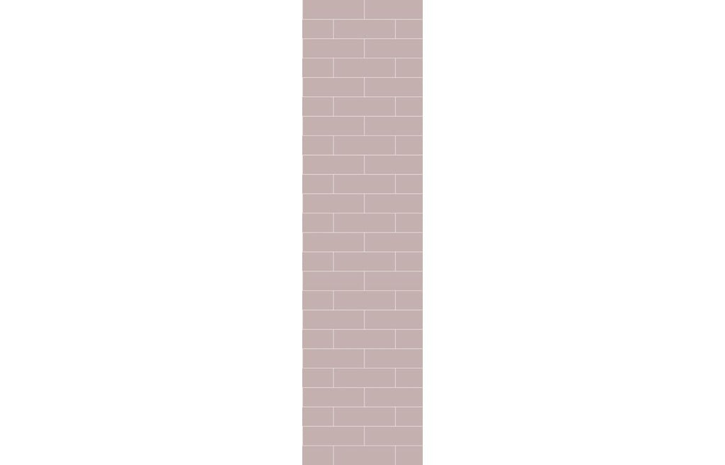 Metro Brick Effect Urban Wall Panel - 2400 x 600 mm - Multiple Colours