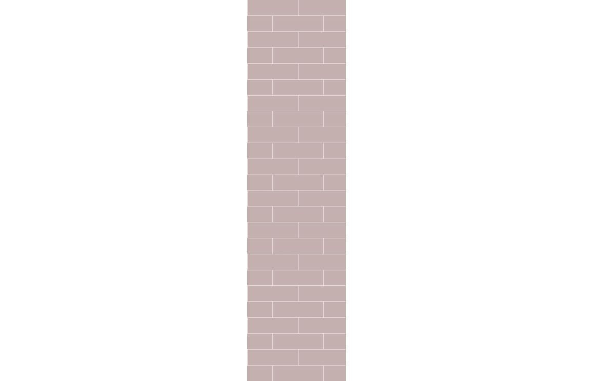 Metro Brick Effect Urban Wall Panel - 2400 x 600 mm - Multiple Colours