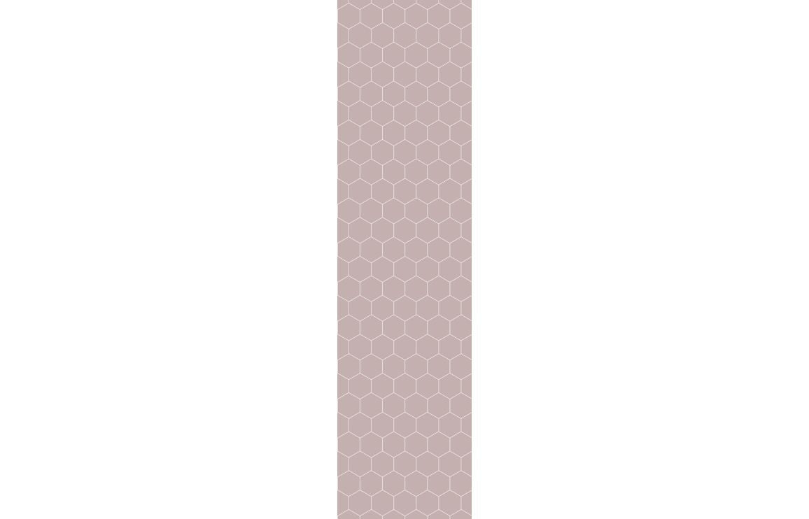 Hexagonal Tile Style Urban Wall Panel - 2400 x 600 mm - Multiple Colours