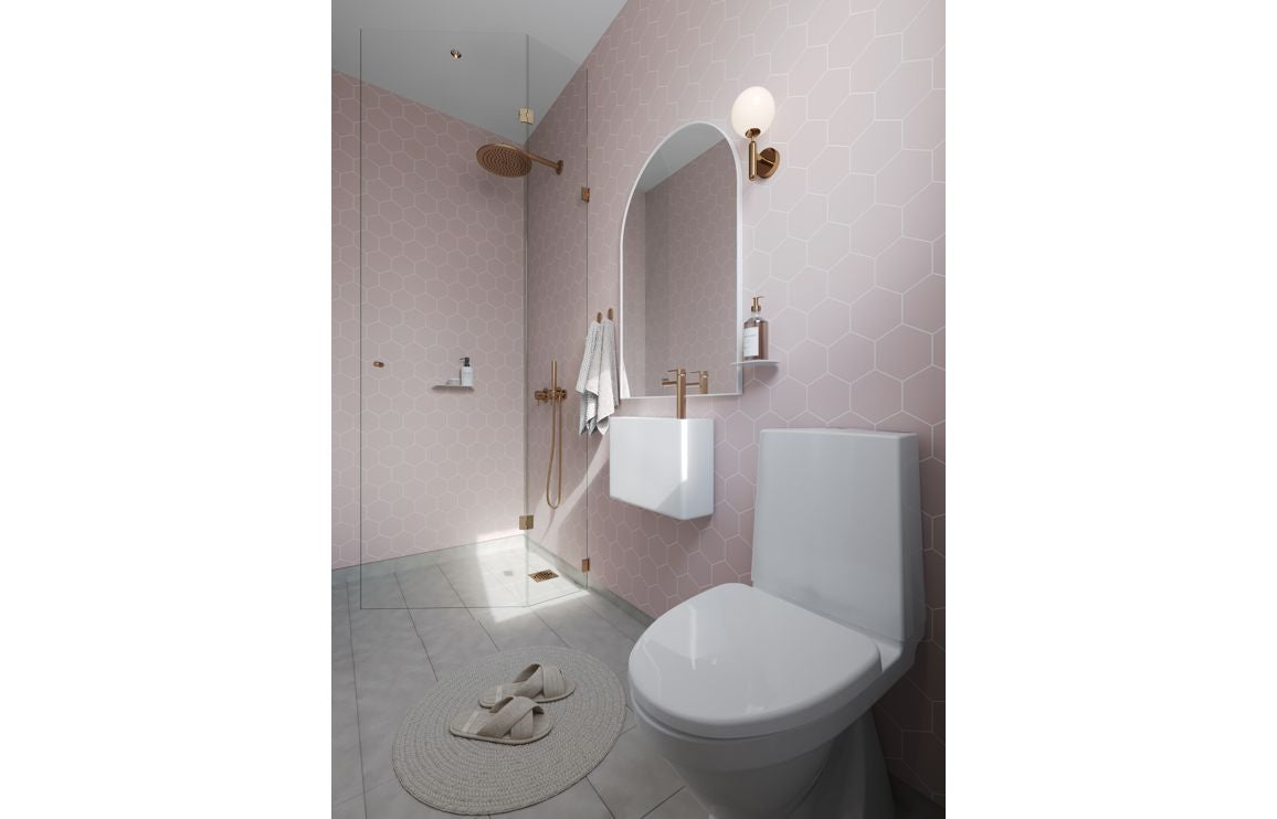 Hexagonal Tile Style Urban Wall Panel - 2400 x 600 mm - Multiple Colours