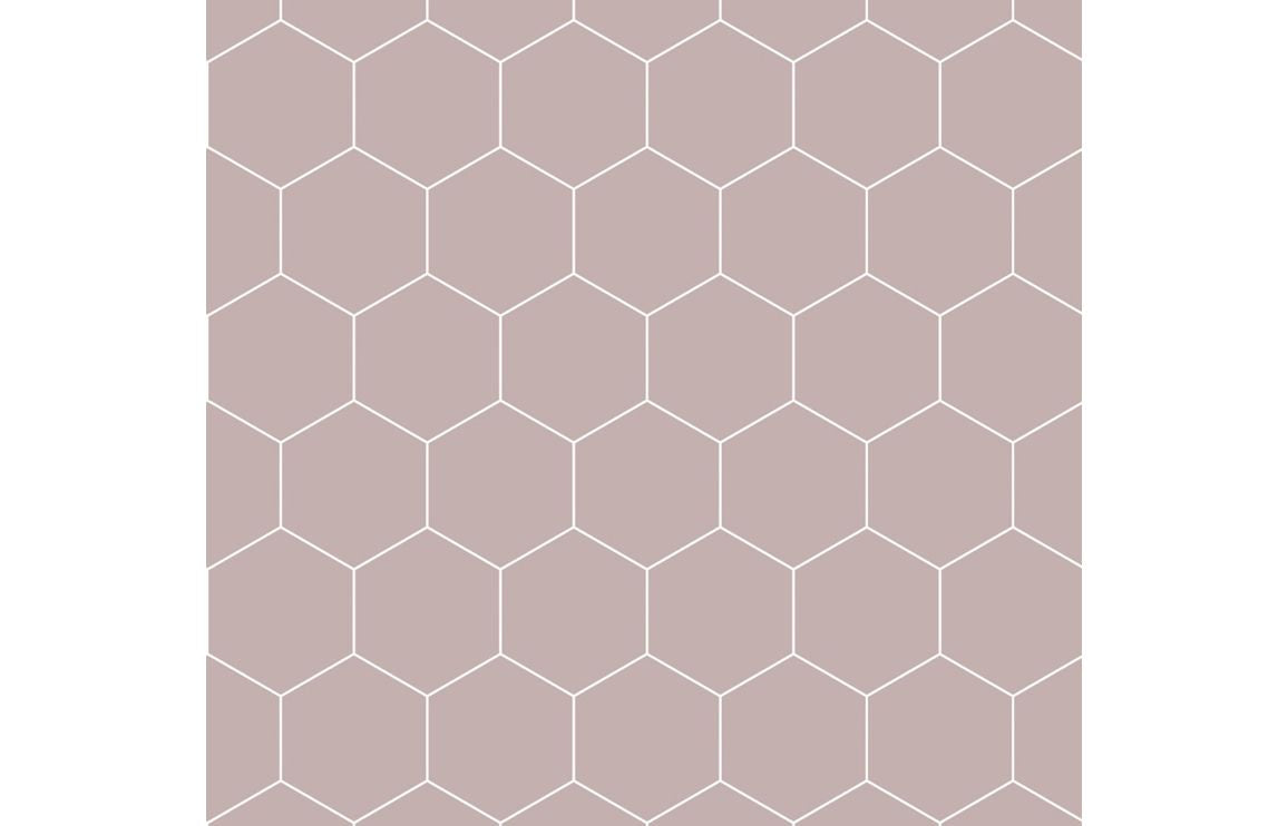 Hexagonal Tile Style Urban Wall Panel - 2400 x 600 mm - Multiple Colours