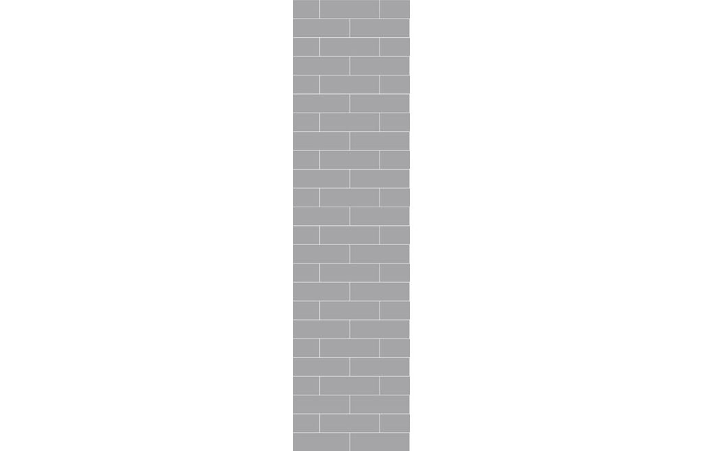 Metro Brick Effect Urban Wall Panel - 2400 x 600 mm - Multiple Colours