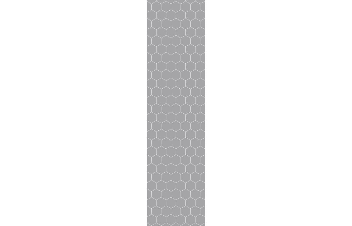 Hexagonal Tile Style Urban Wall Panel - 2400 x 600 mm - Multiple Colours