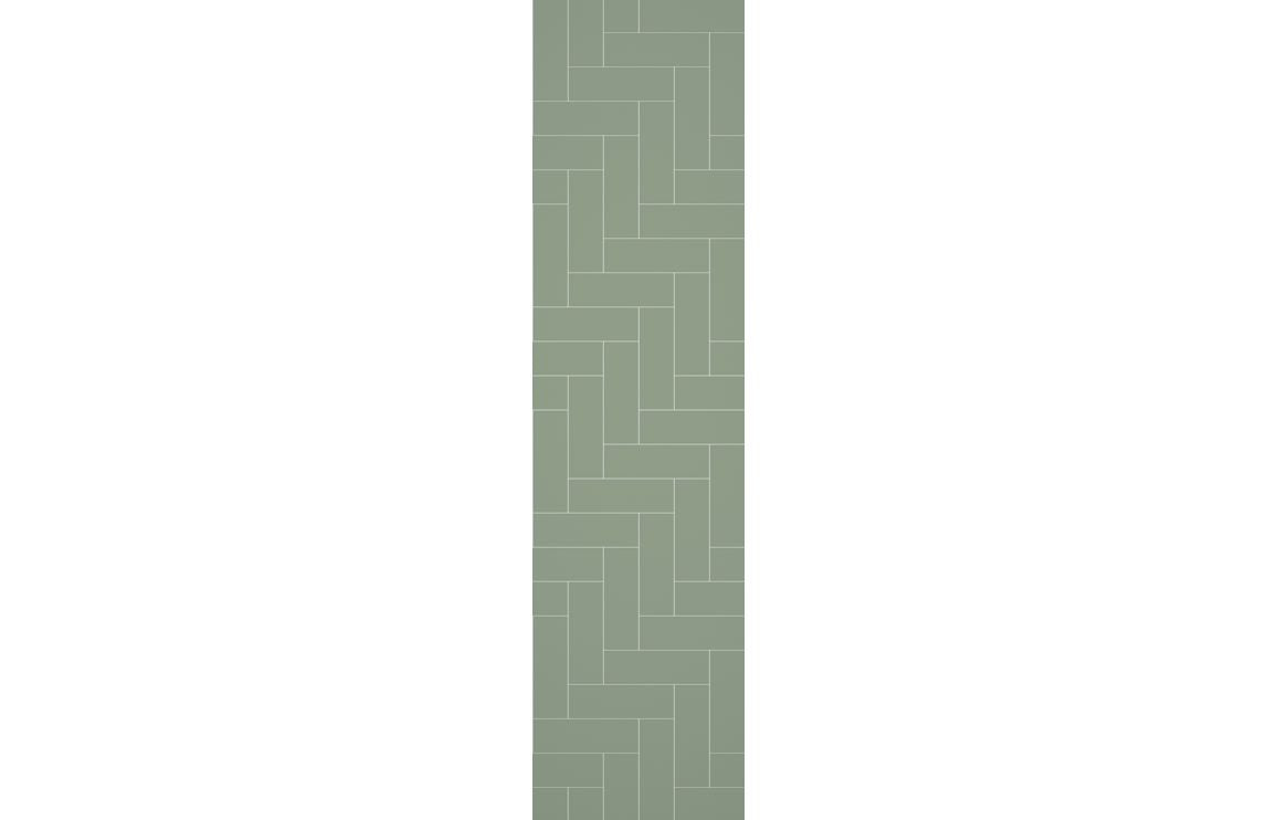 Herringbone Effect Urban Wall Panel - 2400 x 600 mm - Multiple Colours