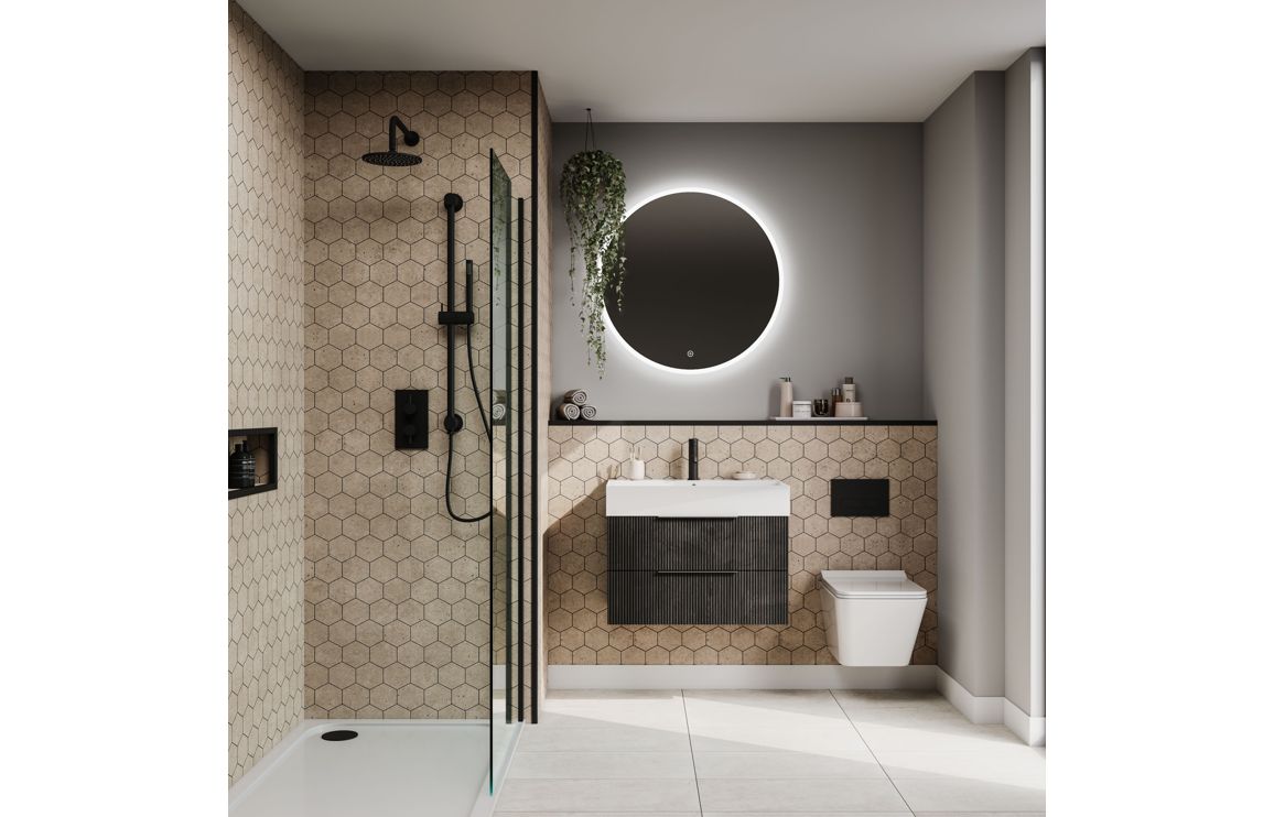 Hexagonal Tile Style Urban Wall Panel - 2400 x 600 mm - Multiple Colours